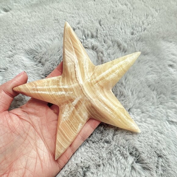 New Beautiful Onyx Starfish Carving - Picture 2 of 3